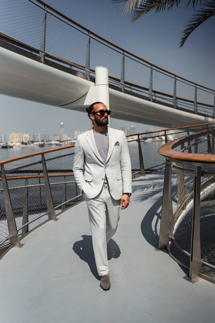Men's White Summer Suit