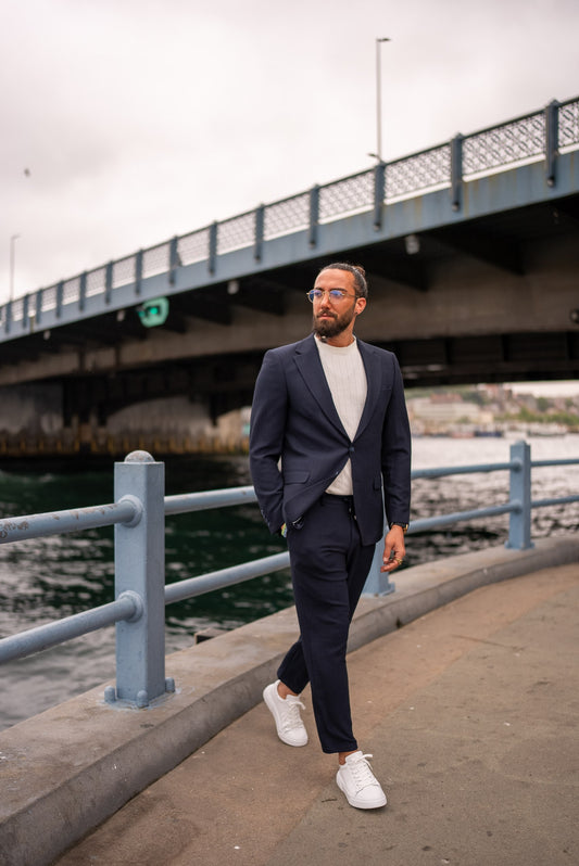 Men's Navy Blue Suit