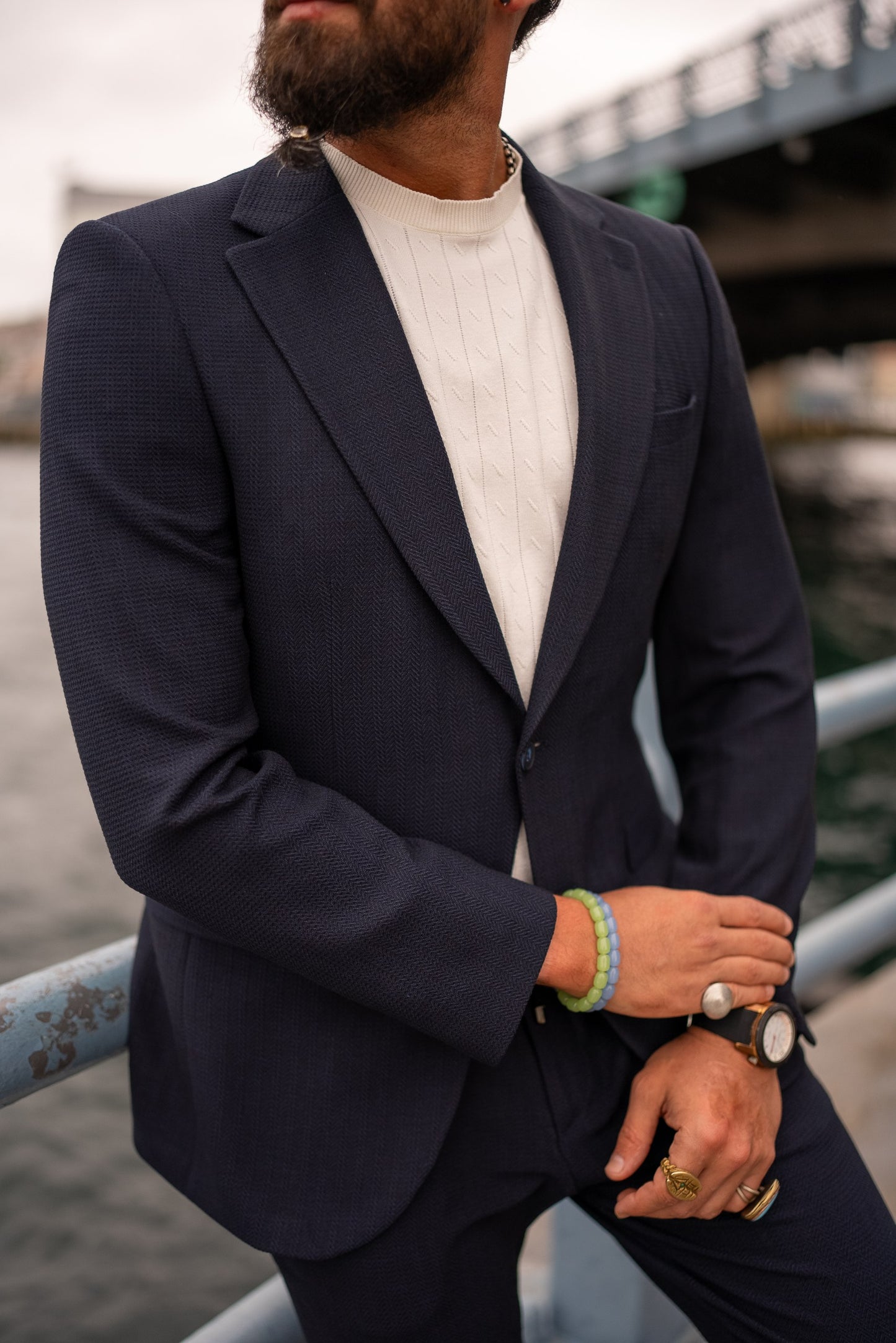 Men's Navy Blue Suit