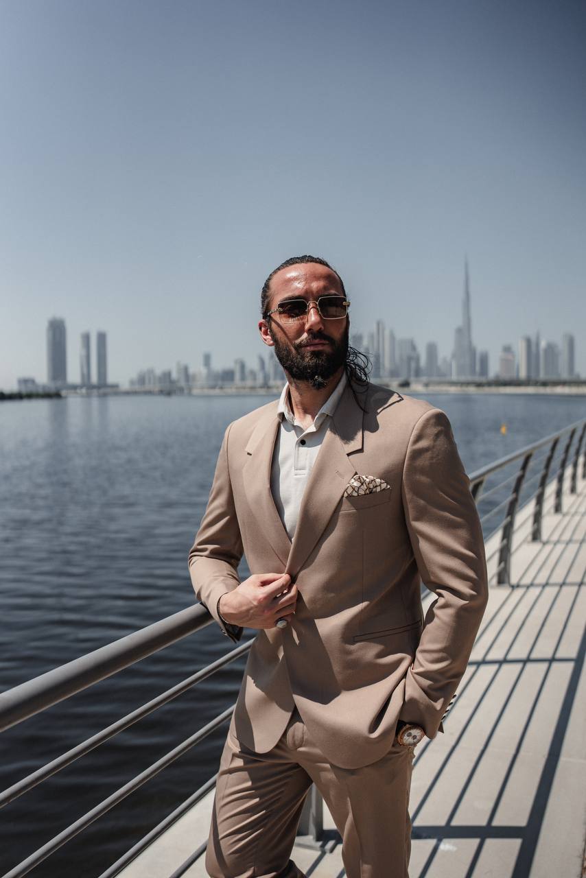 Men's Beige Suit