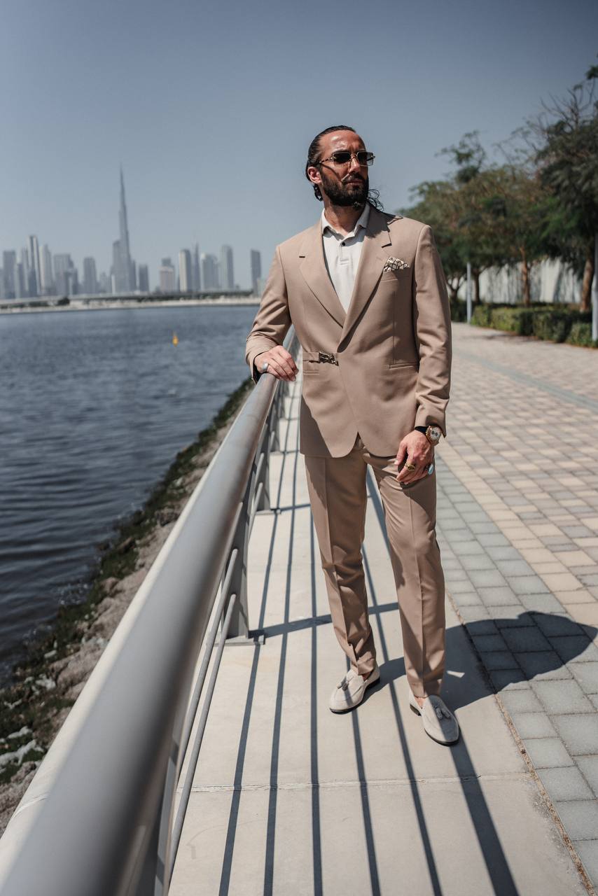 Men's Beige Suit