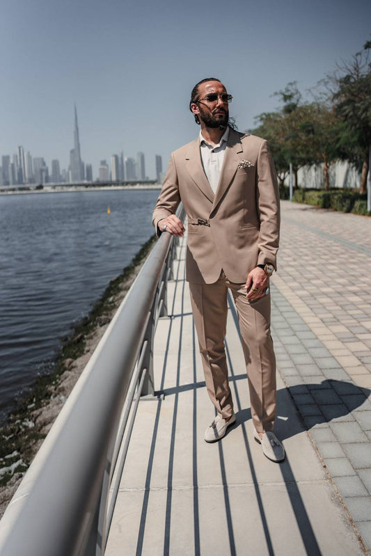 Men's Beige Suit