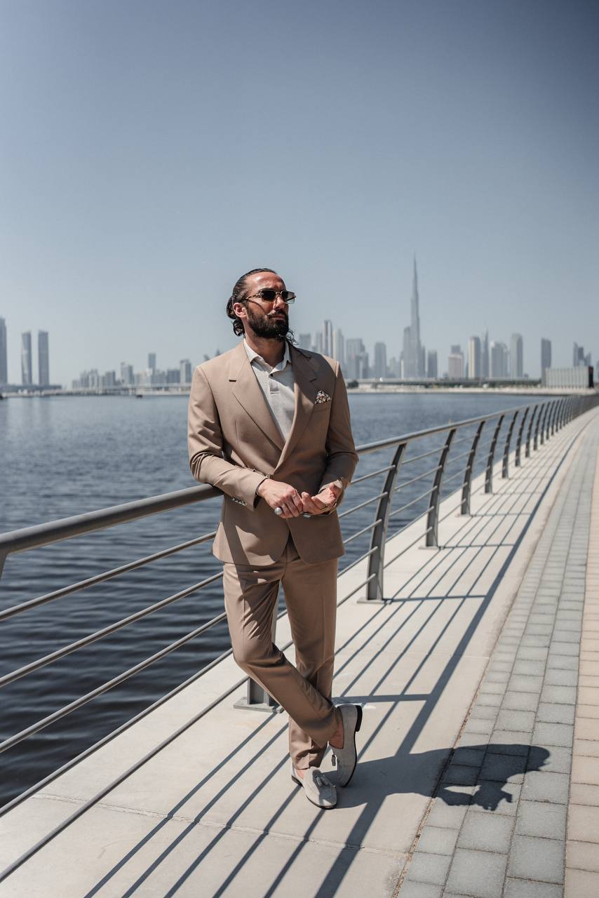Men's Beige Suit