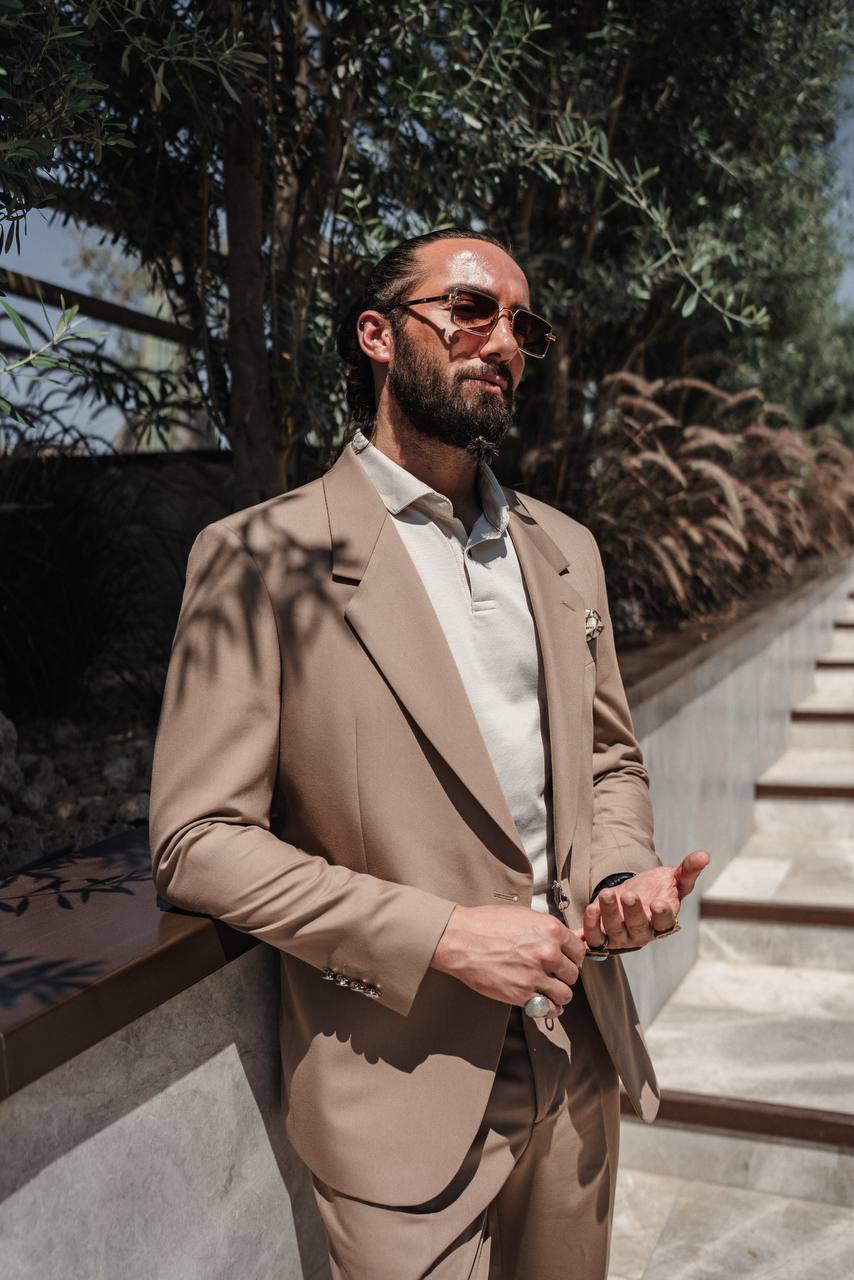 Men's Beige Suit
