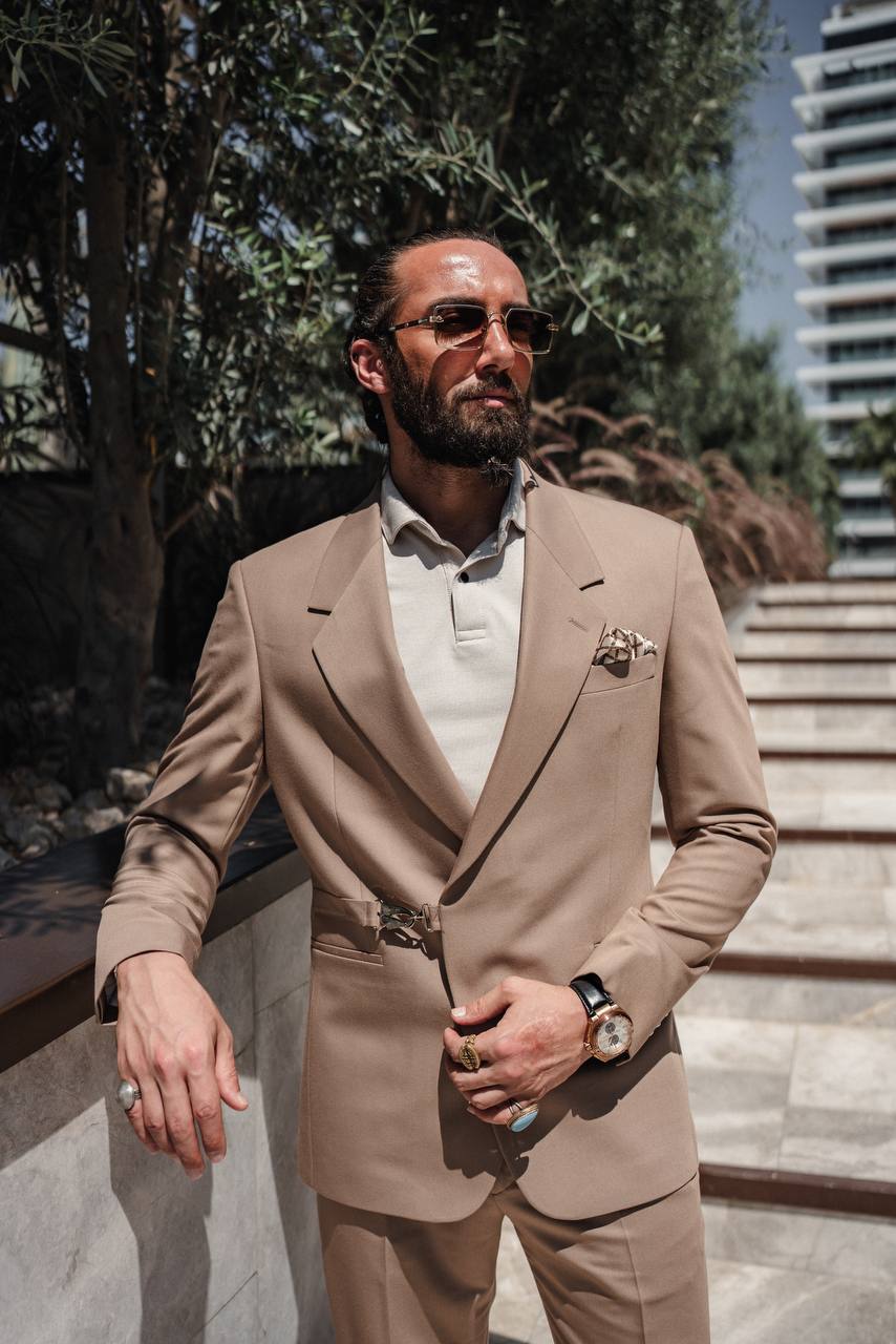 Men's Beige Suit