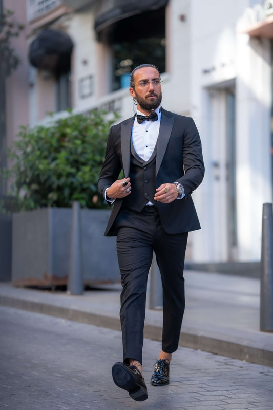 Modern Black Slim Fit Tuxedo