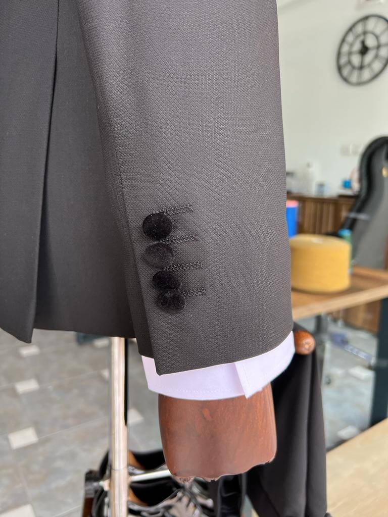 Black Double Breasted Tuxedo