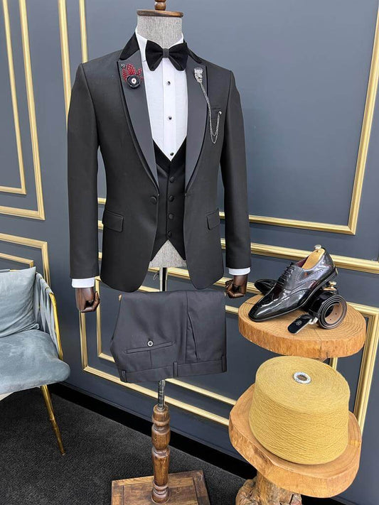 Custom Collar Black Tuxedo.