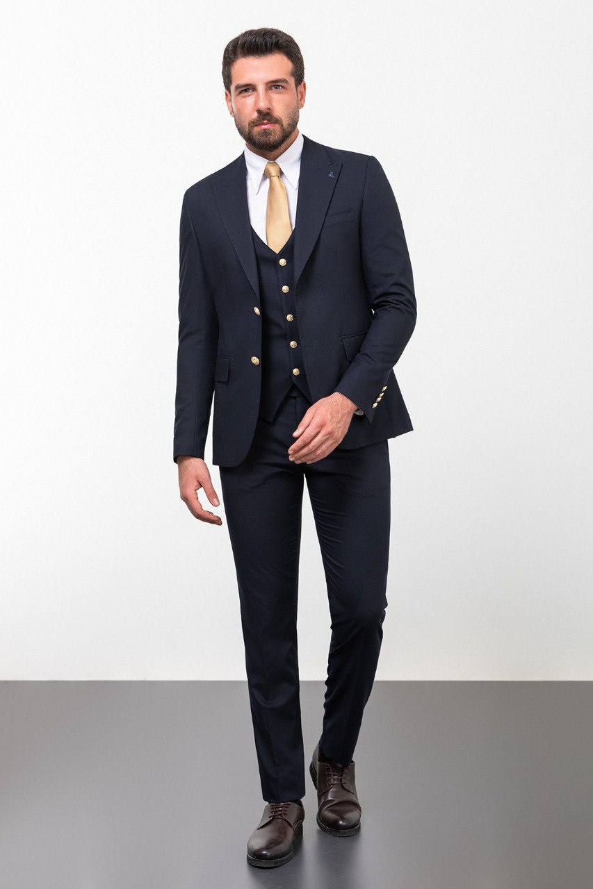 Men's  Navy Blue Pinnacle Suit