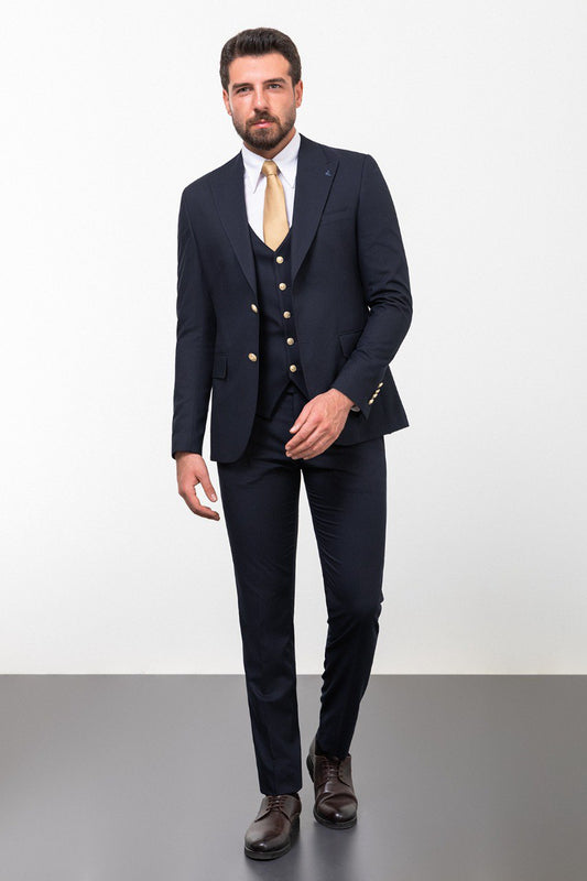 Men's  Navy Blue Pinnacle Suit