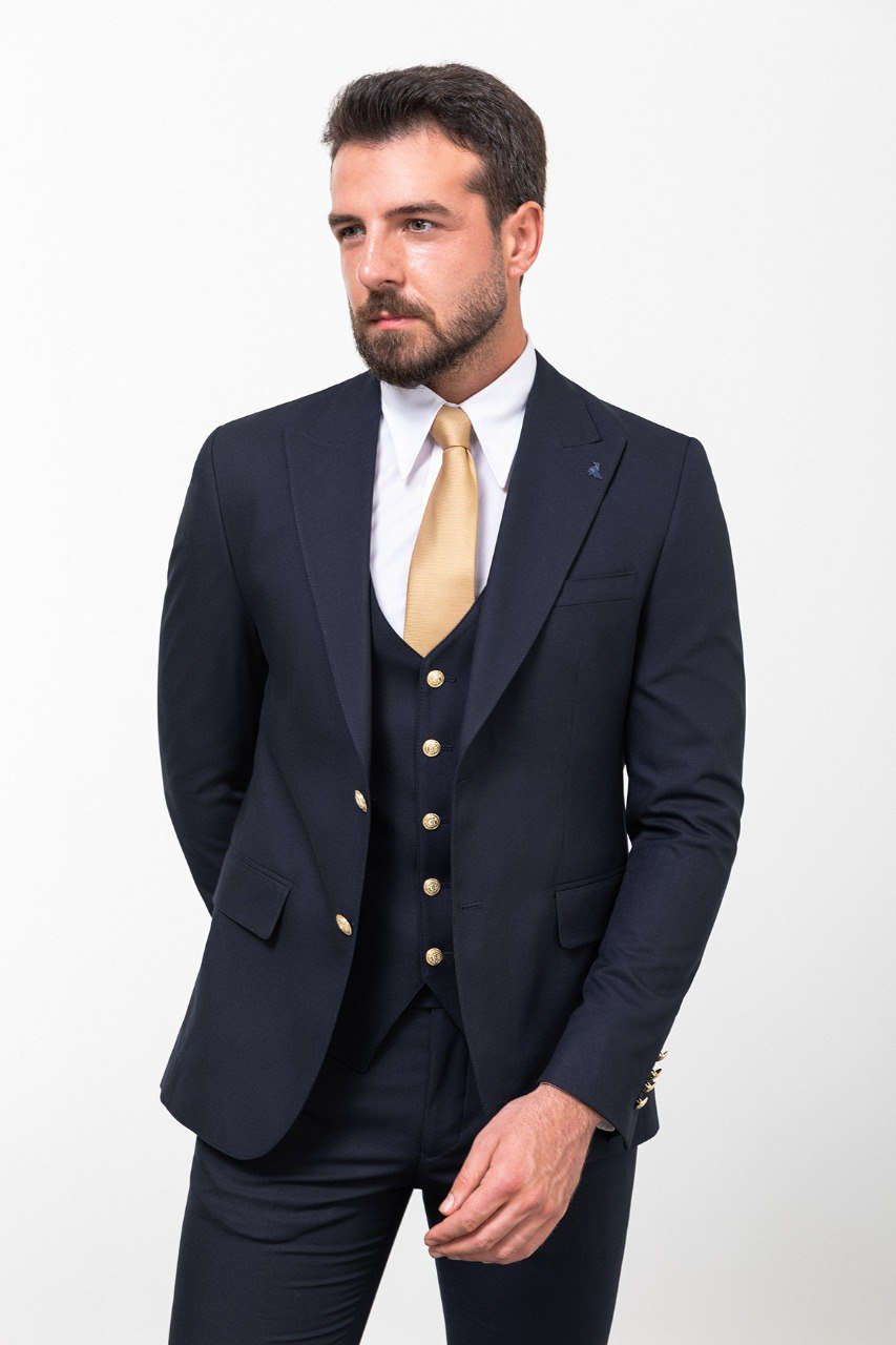 Men's  Navy Blue Pinnacle Suit