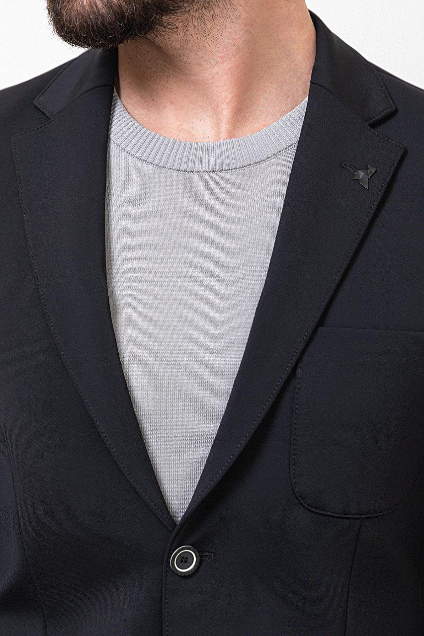 Navy Blue Casual Suit