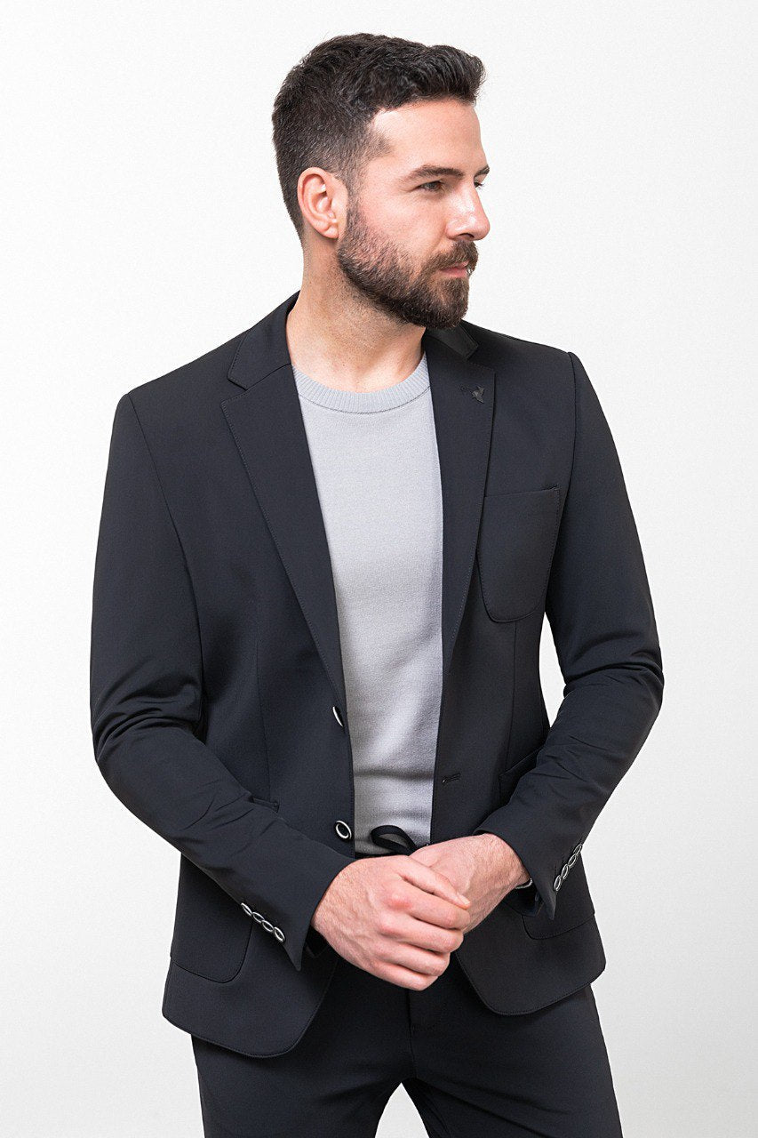 Navy Blue Casual Suit