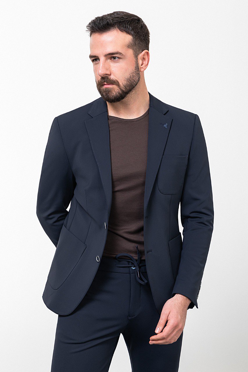 Navy Blue Leisure Suit