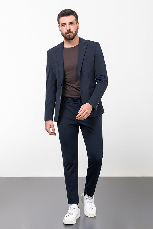 Navy Blue Leisure Suit