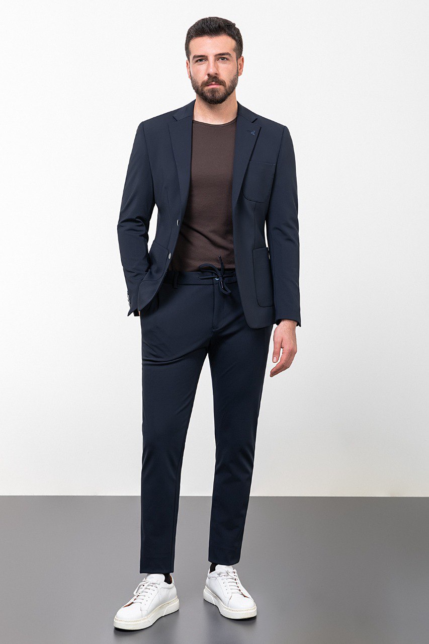 Navy Blue Leisure Suit