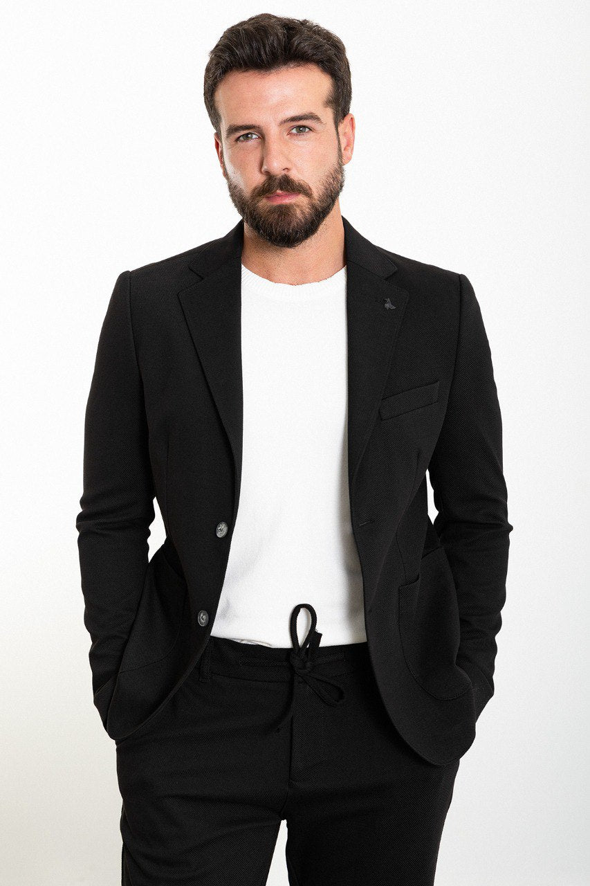 Black Summer Breeze Suit