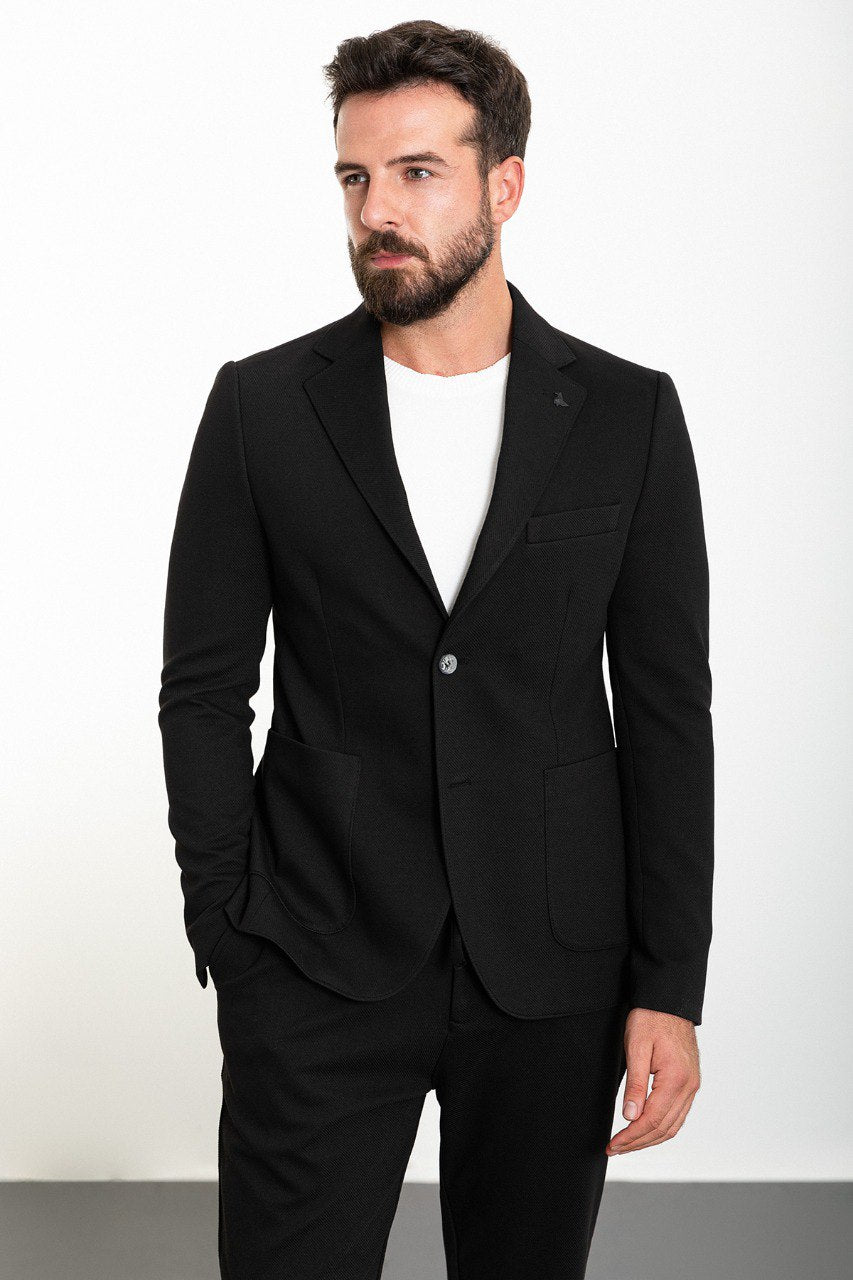 Black Summer Breeze Suit