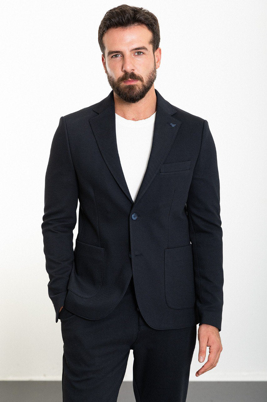 Navy Blue Coastal Suit