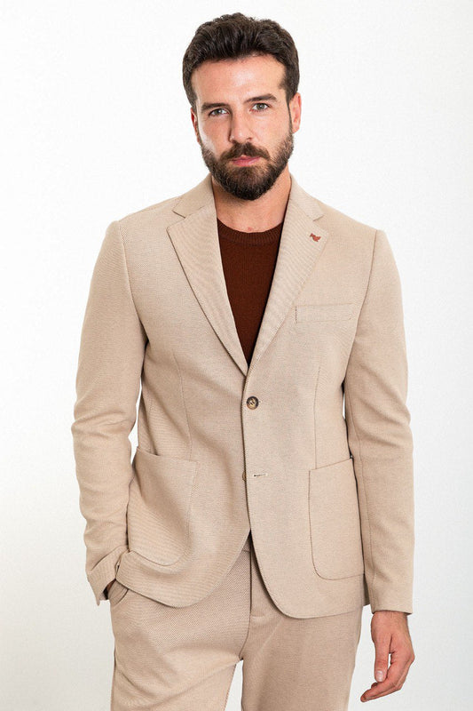 Beige Summer Elegance Suit