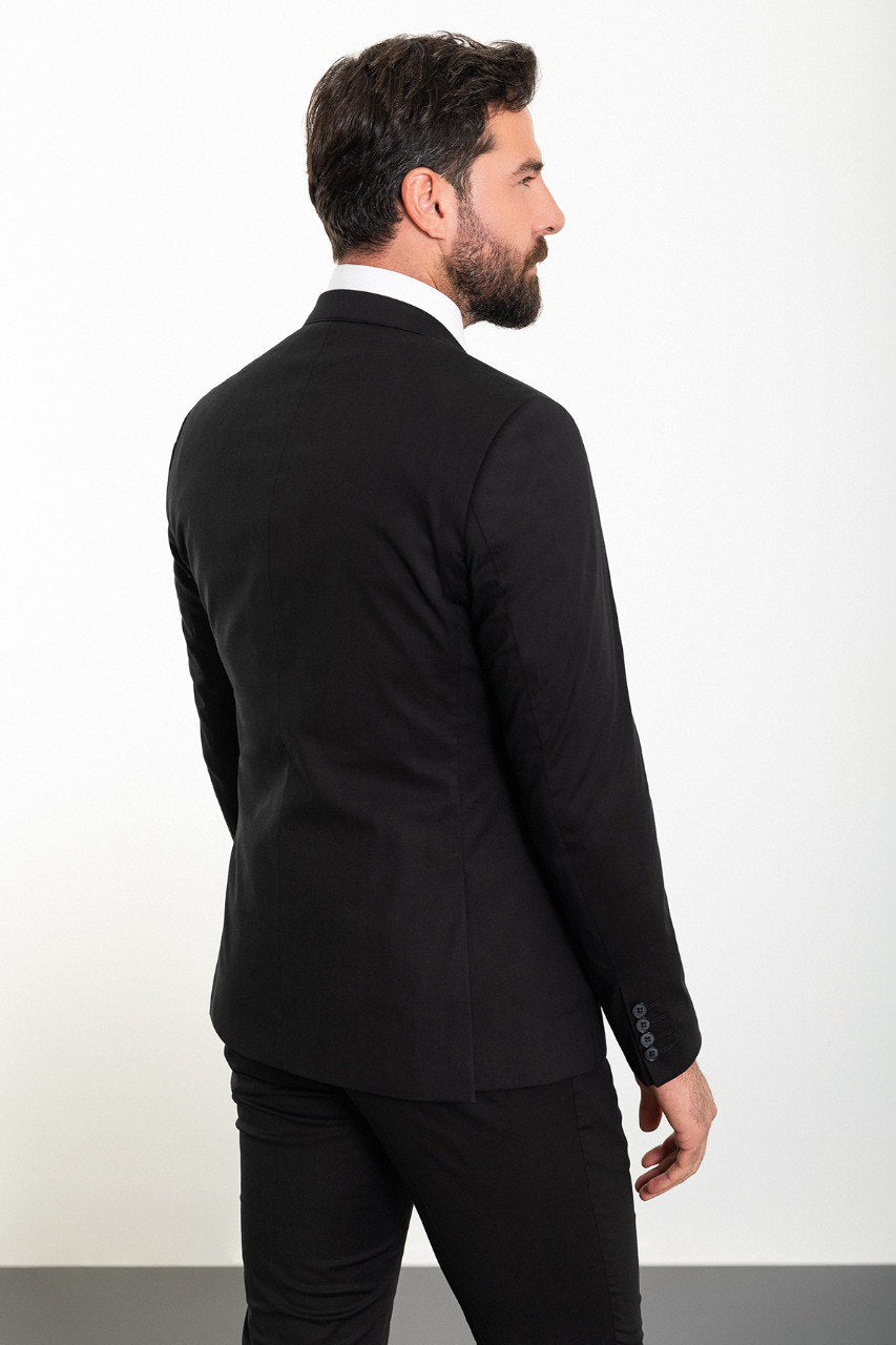 Black Double Breasted Formal Tuxedo