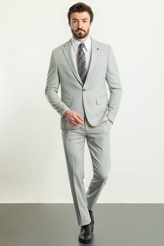 Silver Slate 2-Piece Suit