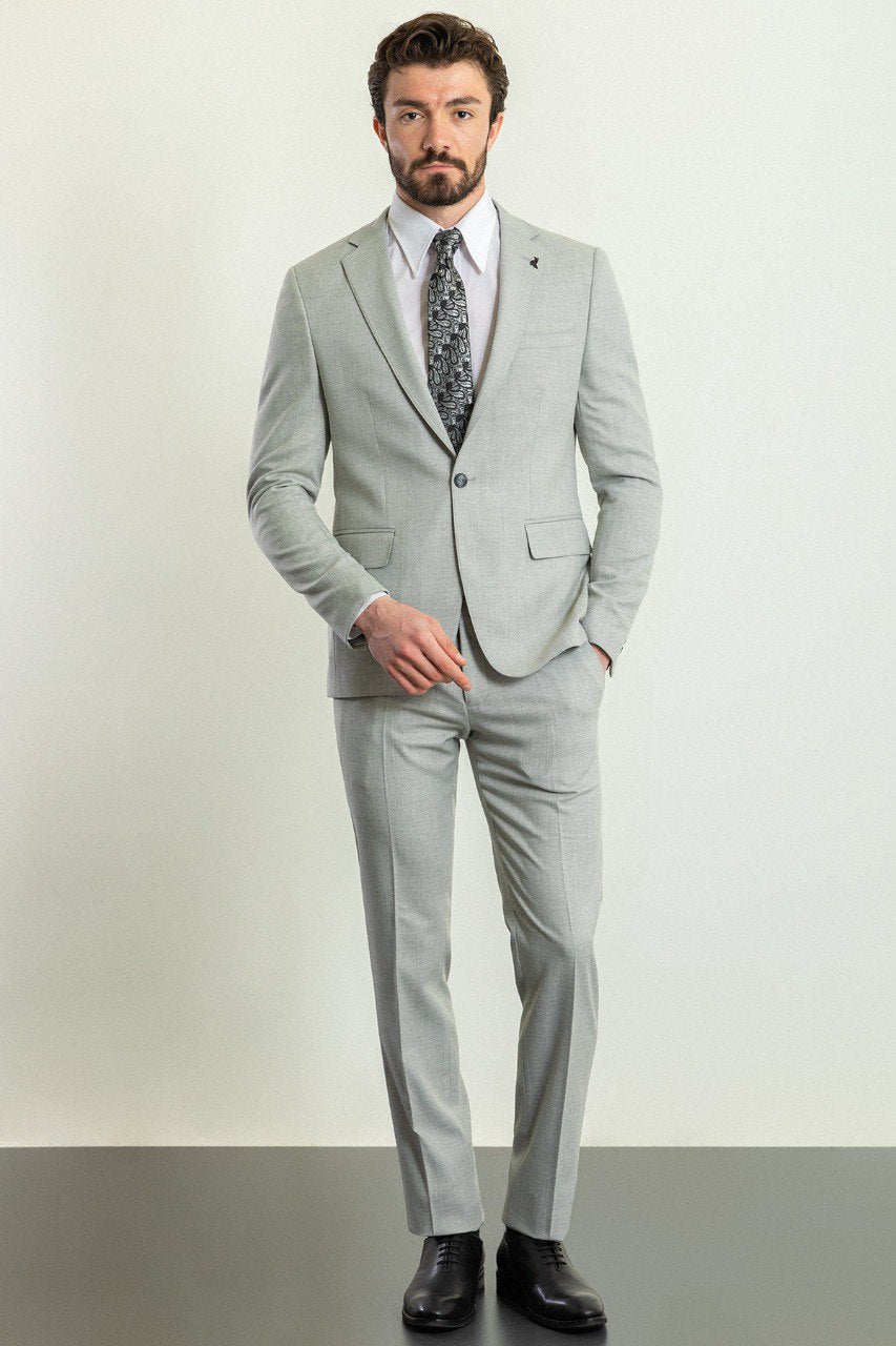 Silver Slate 2-Piece Suit