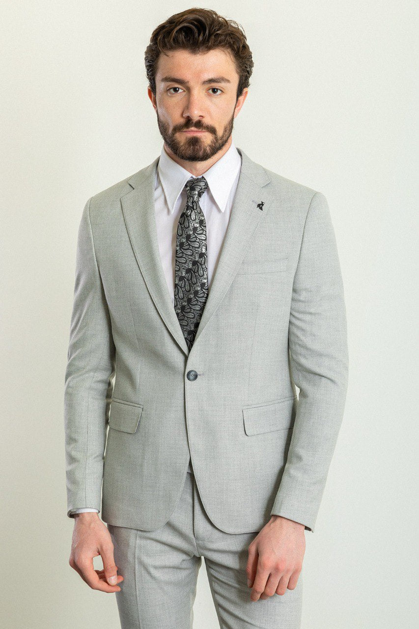 Silver Slate 2-Piece Suit