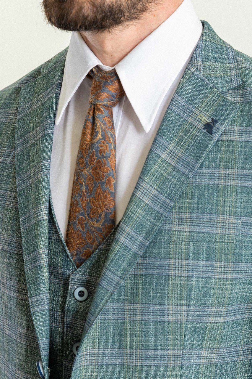 Emerald Plaid 3-Piece Suit