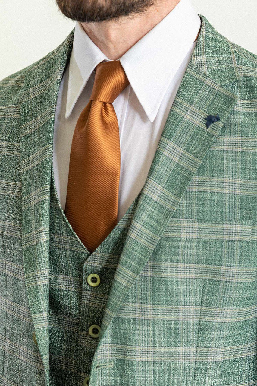 Green Plaid 3-Piece Suit