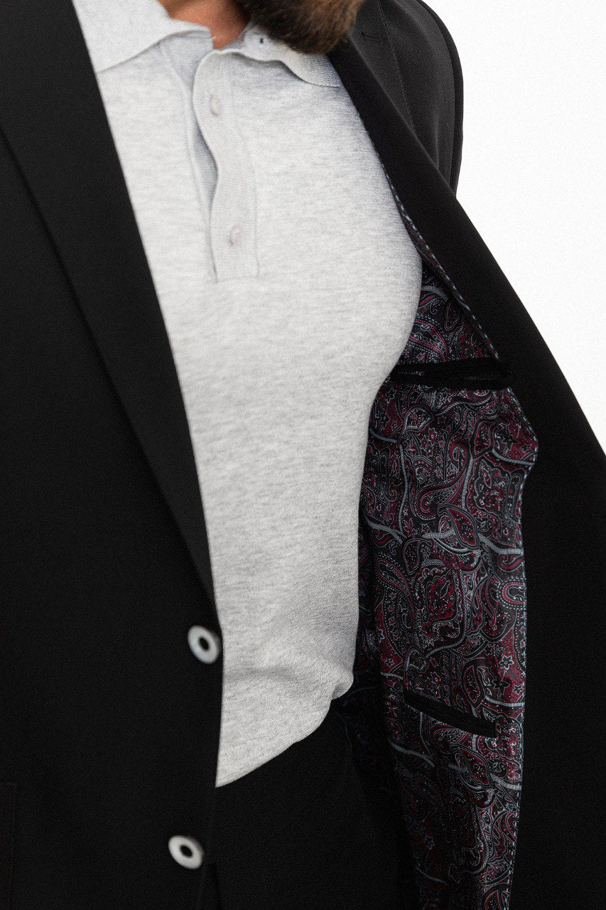 Men's Black Slim Fit Suit