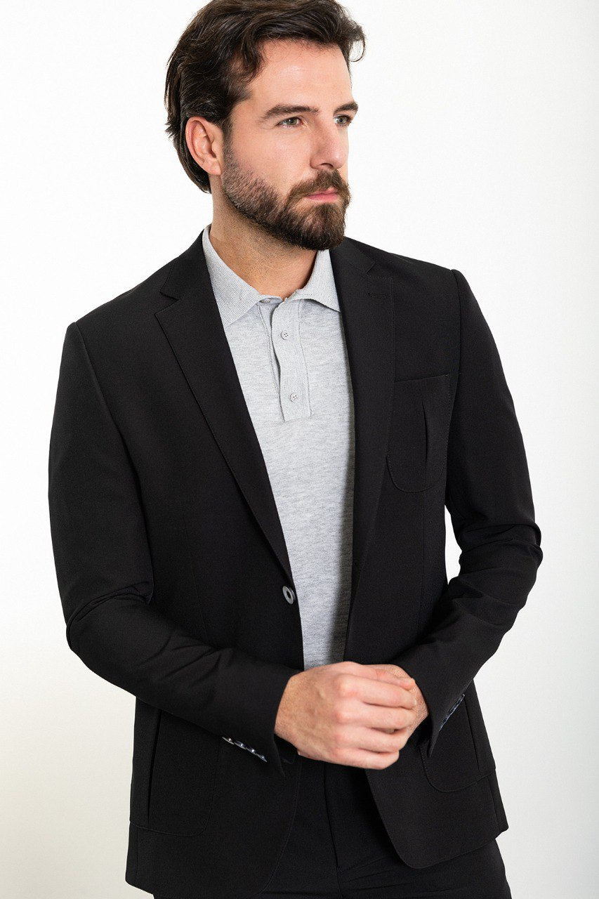 Men's Black Slim Fit Suit