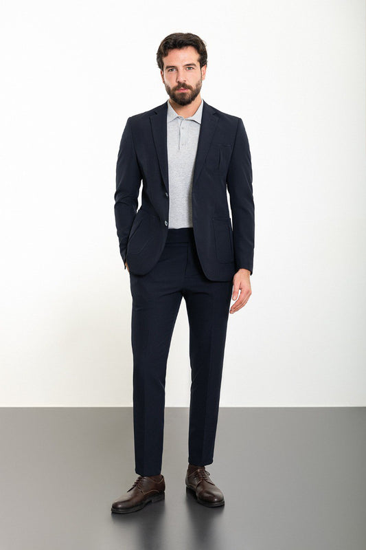 Midnight Casual Elegance Suit