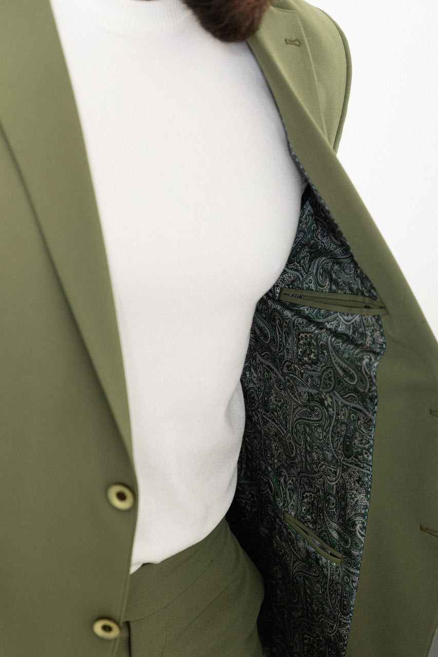 Men's Sage Green Slim Fit Suit