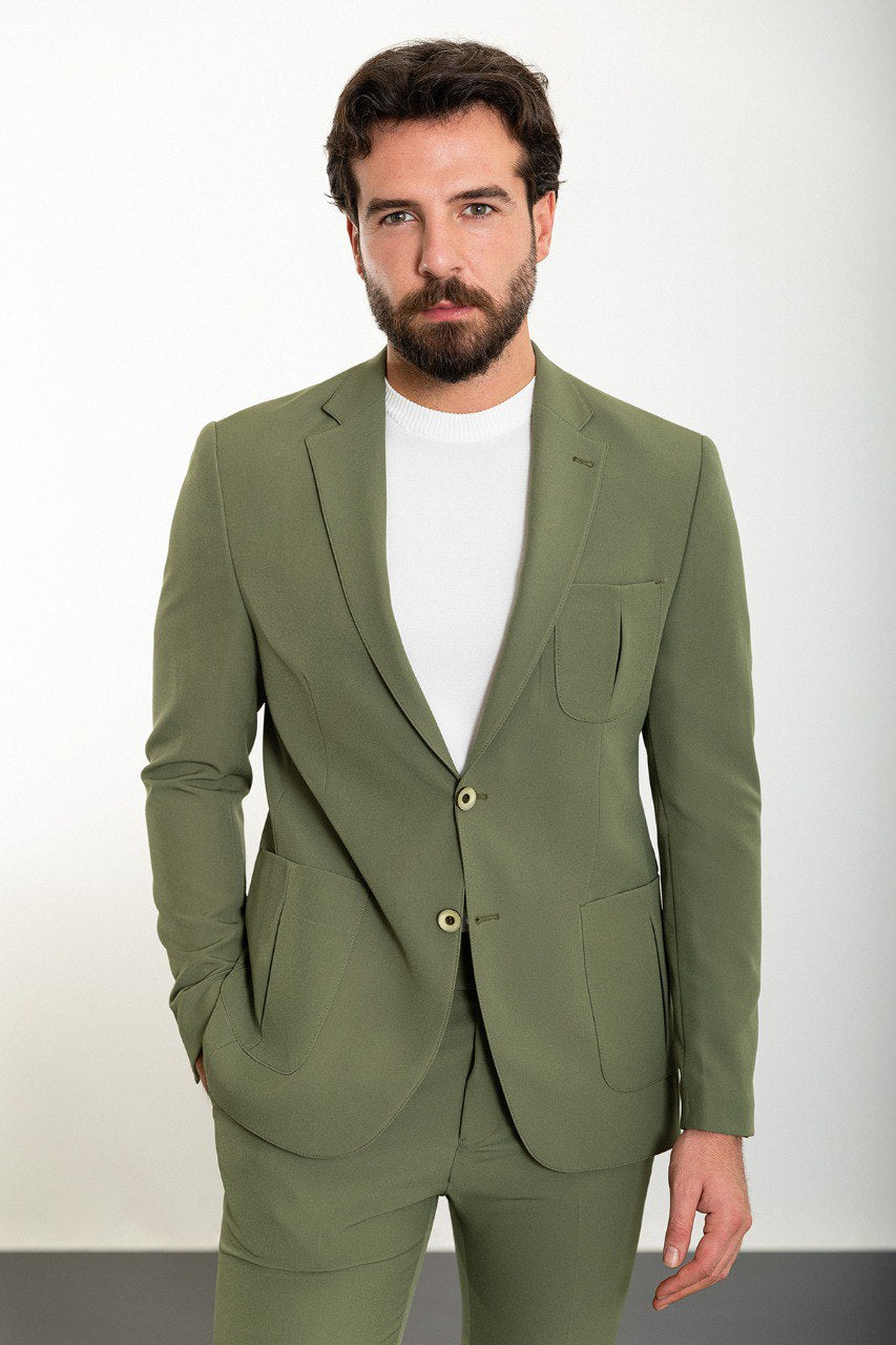 Men's Sage Green Slim Fit Suit