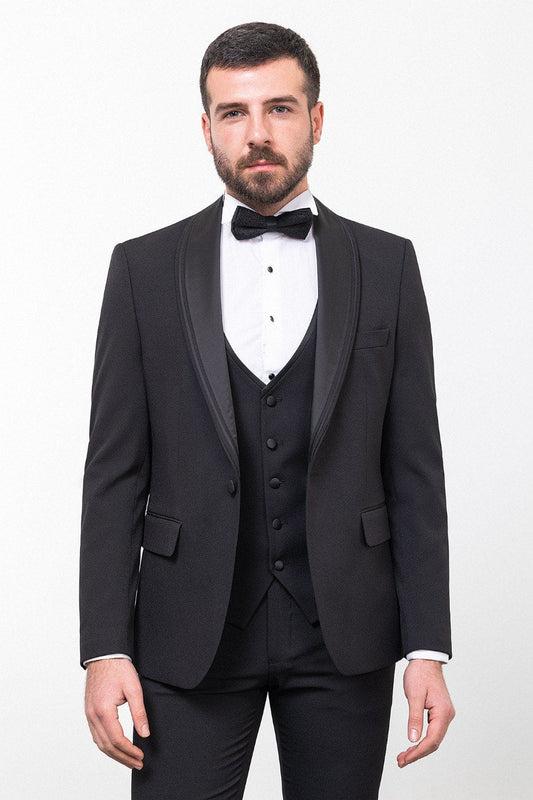 Men’s Black Slim Fit Tuxedo