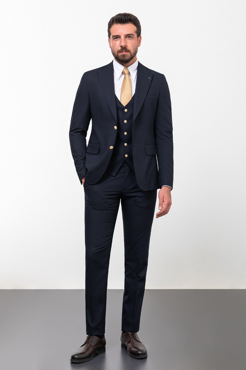 Men's  Navy Blue Pinnacle Suit