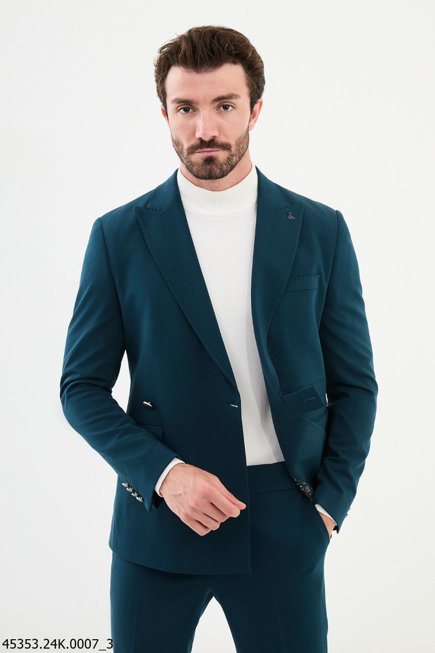 Men's Teal Business Suit
