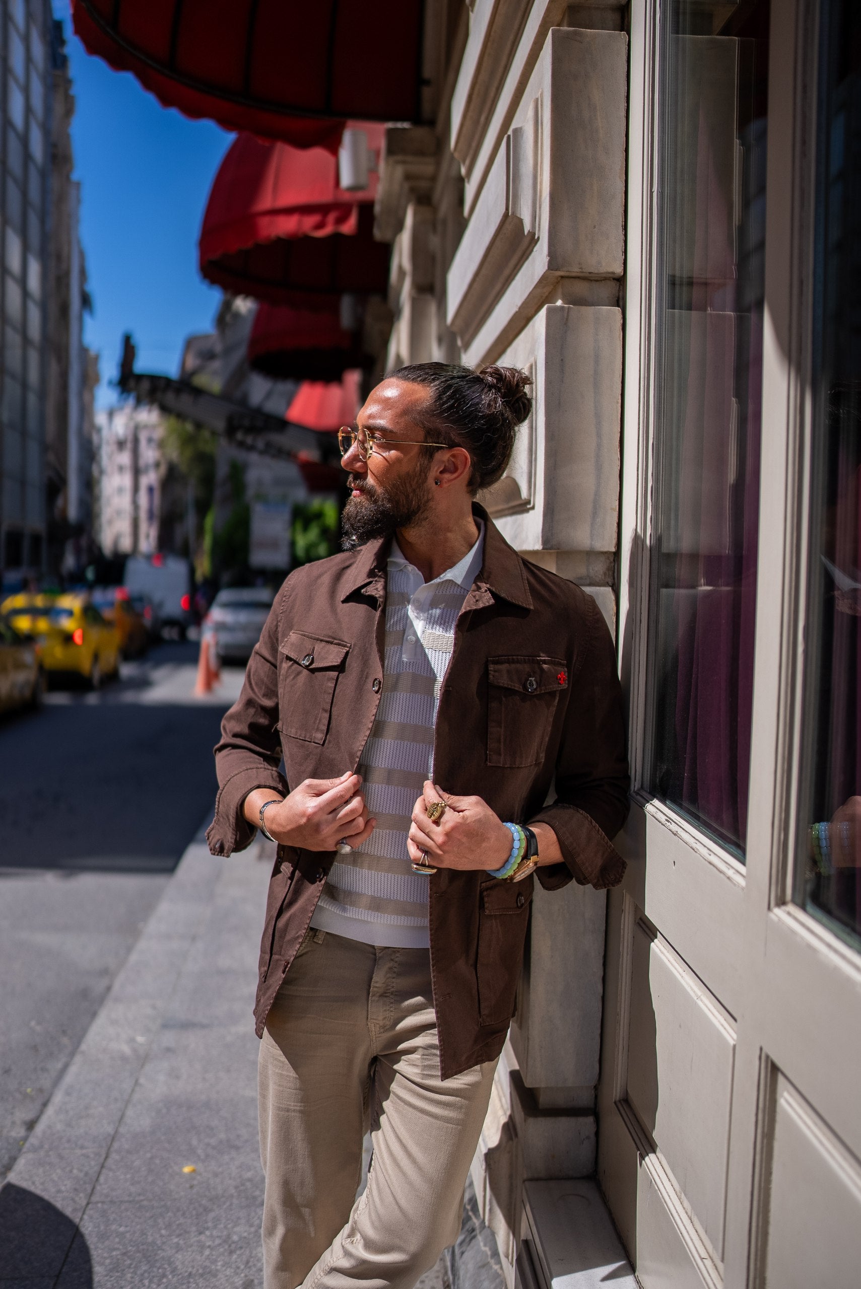 Men's Brown Safari Jacket