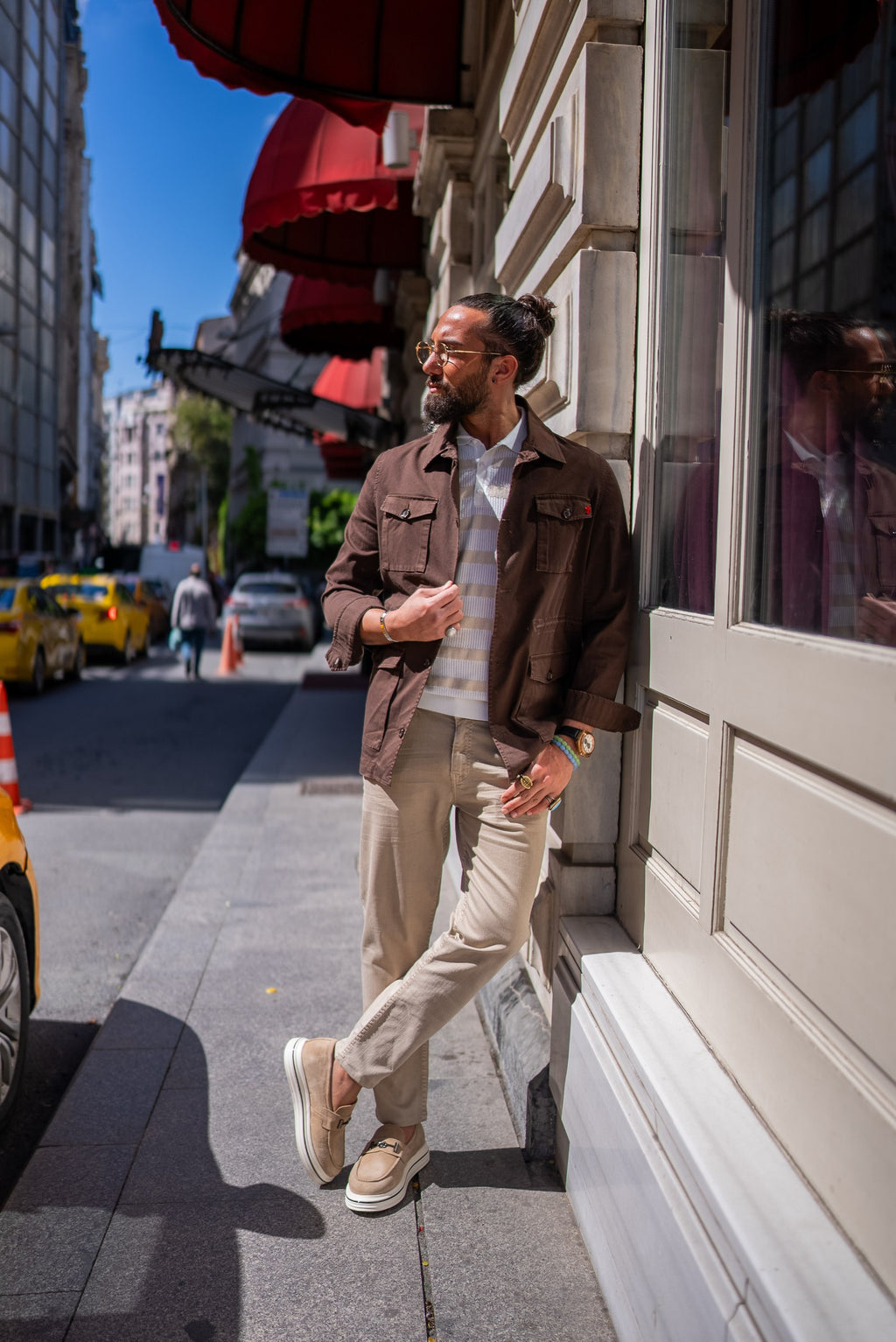Men's Brown Safari Jacket