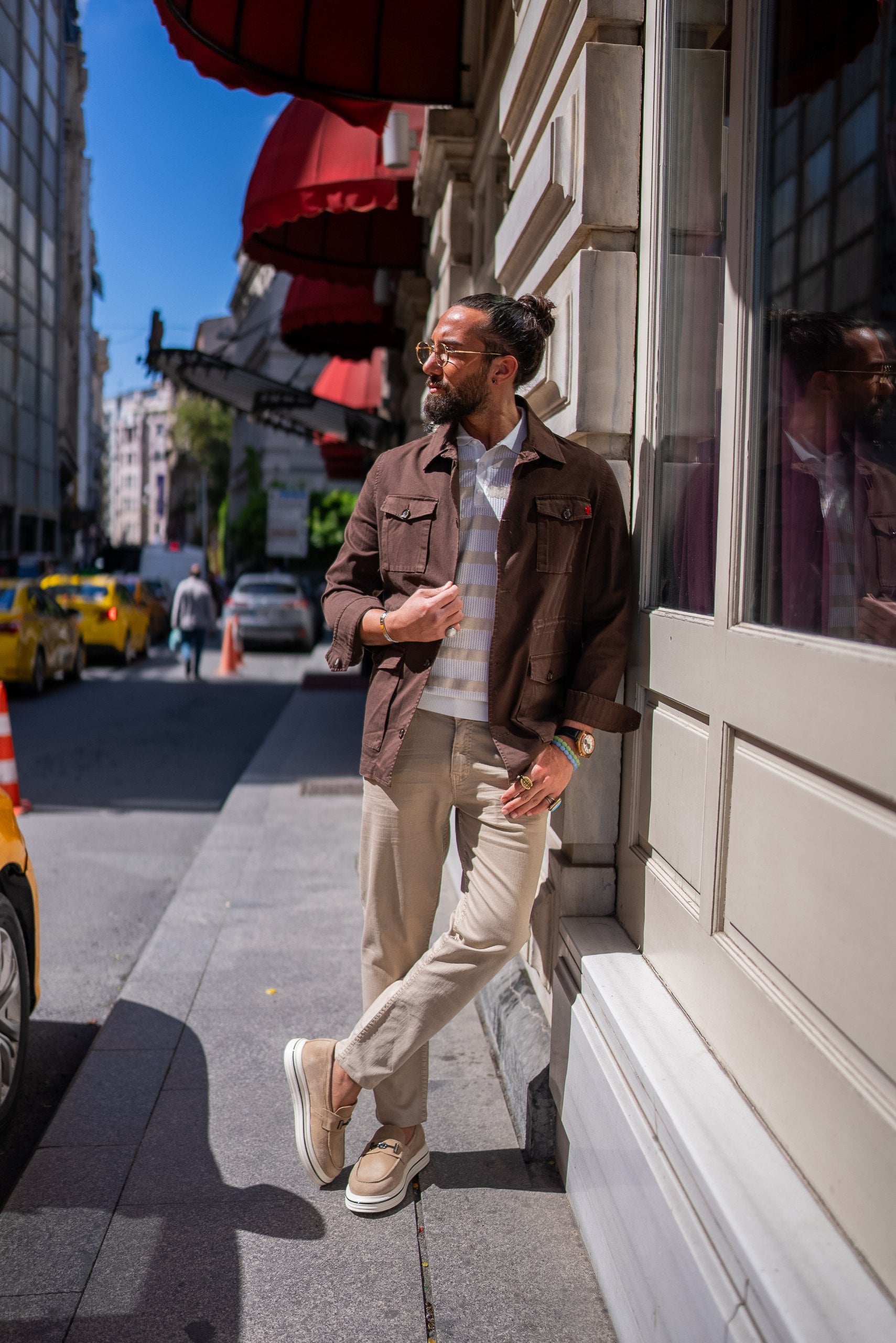 Men's Brown Safari Jacket