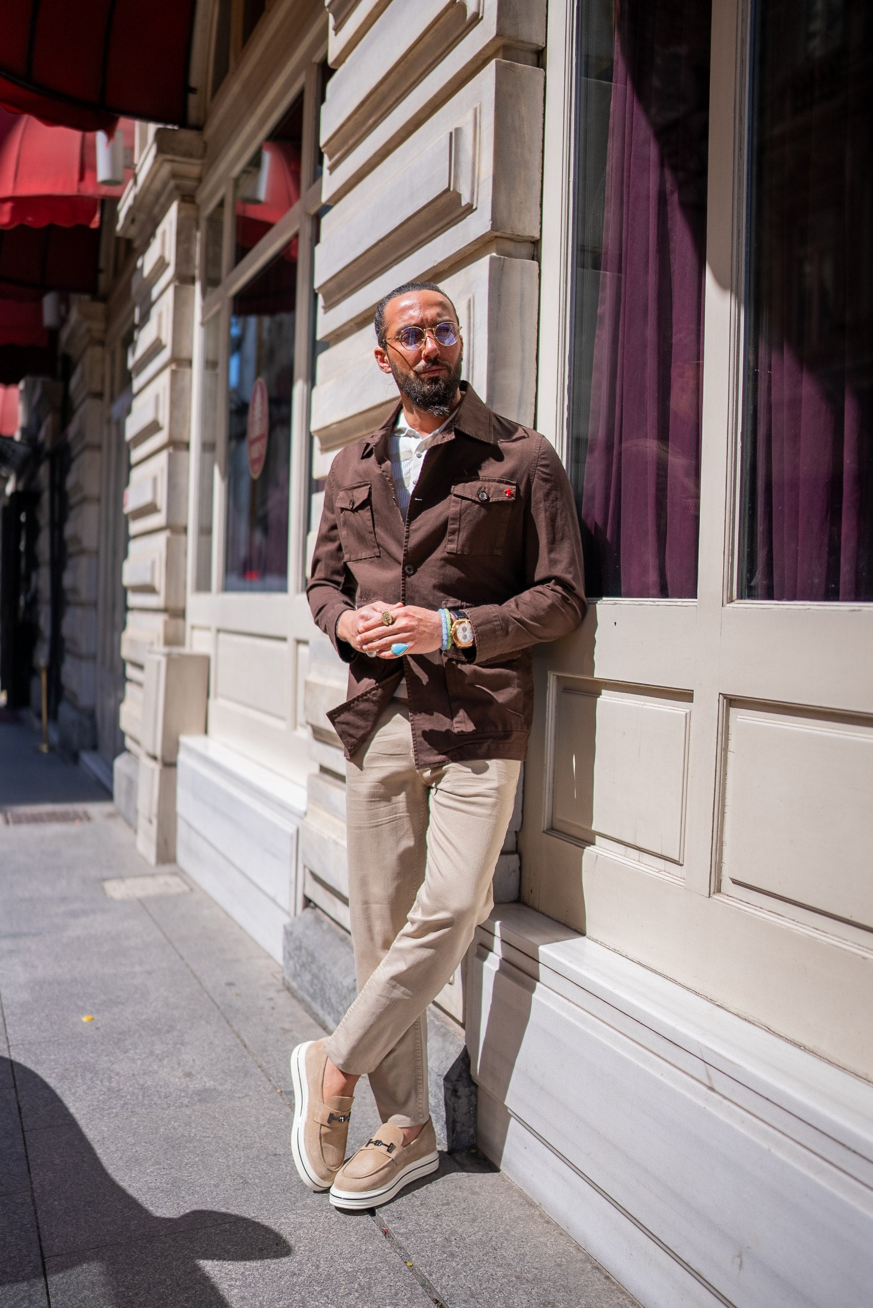 Men's Brown Safari Jacket