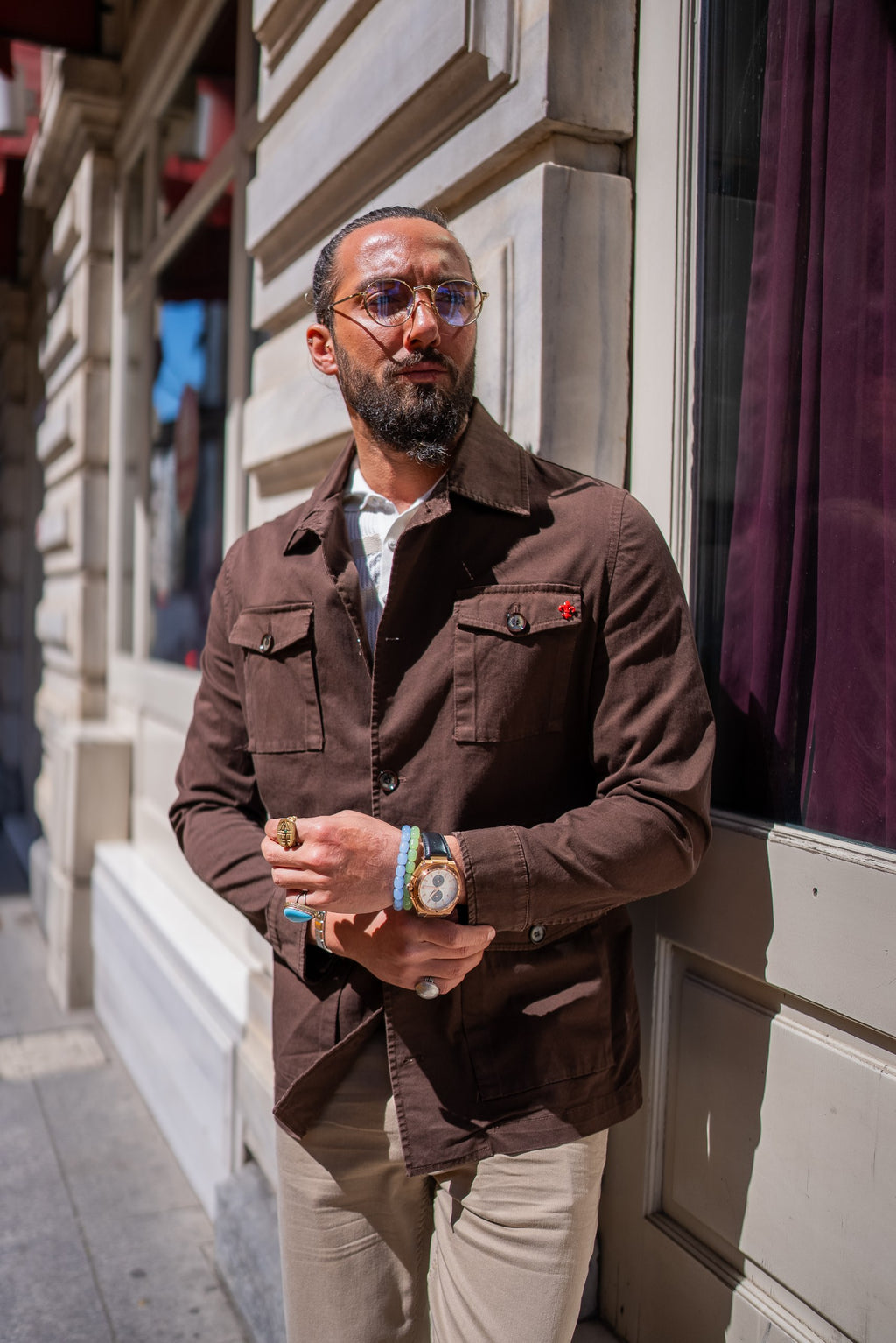 Men's Brown Safari Jacket