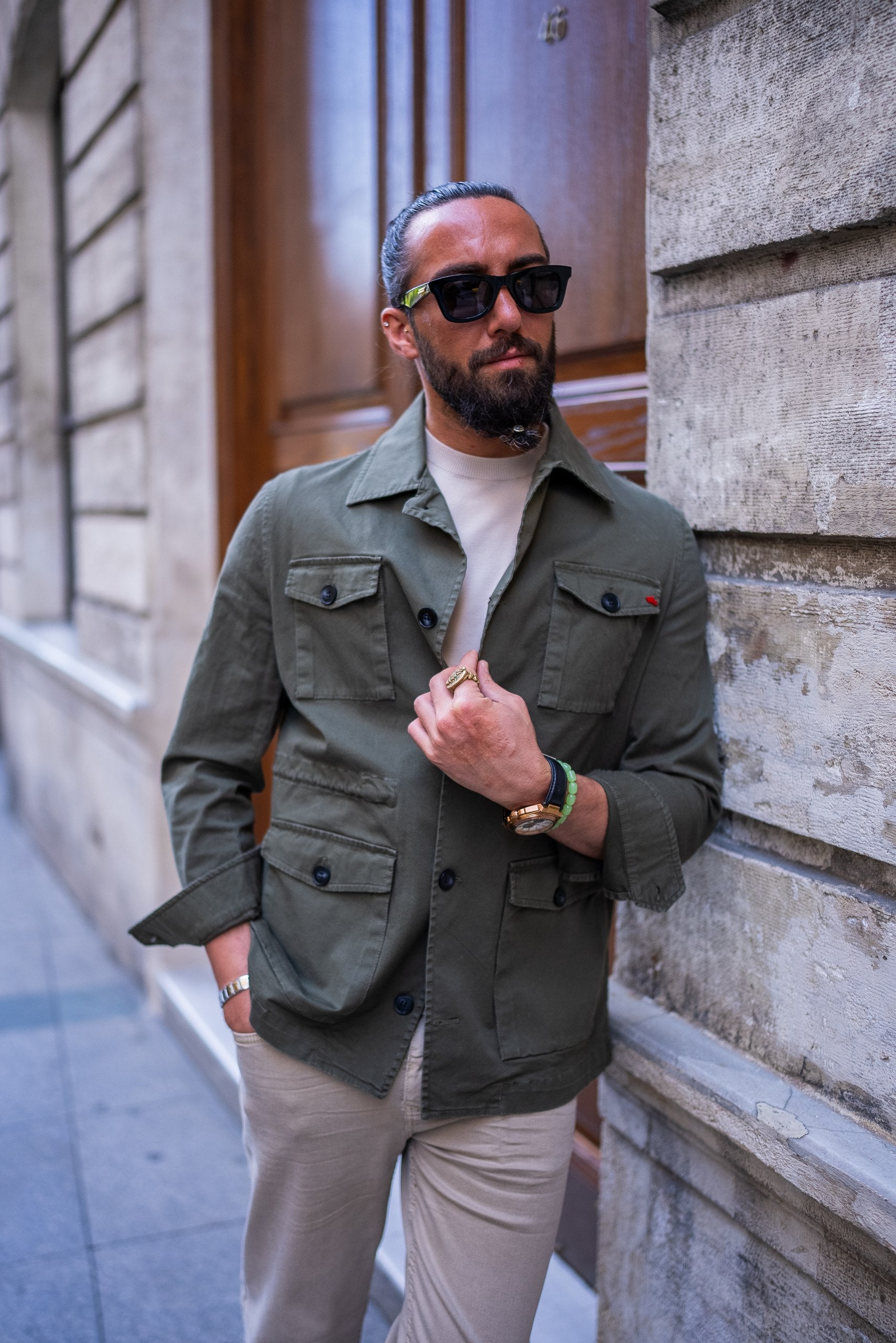 Men's Khaki Safari Jacket