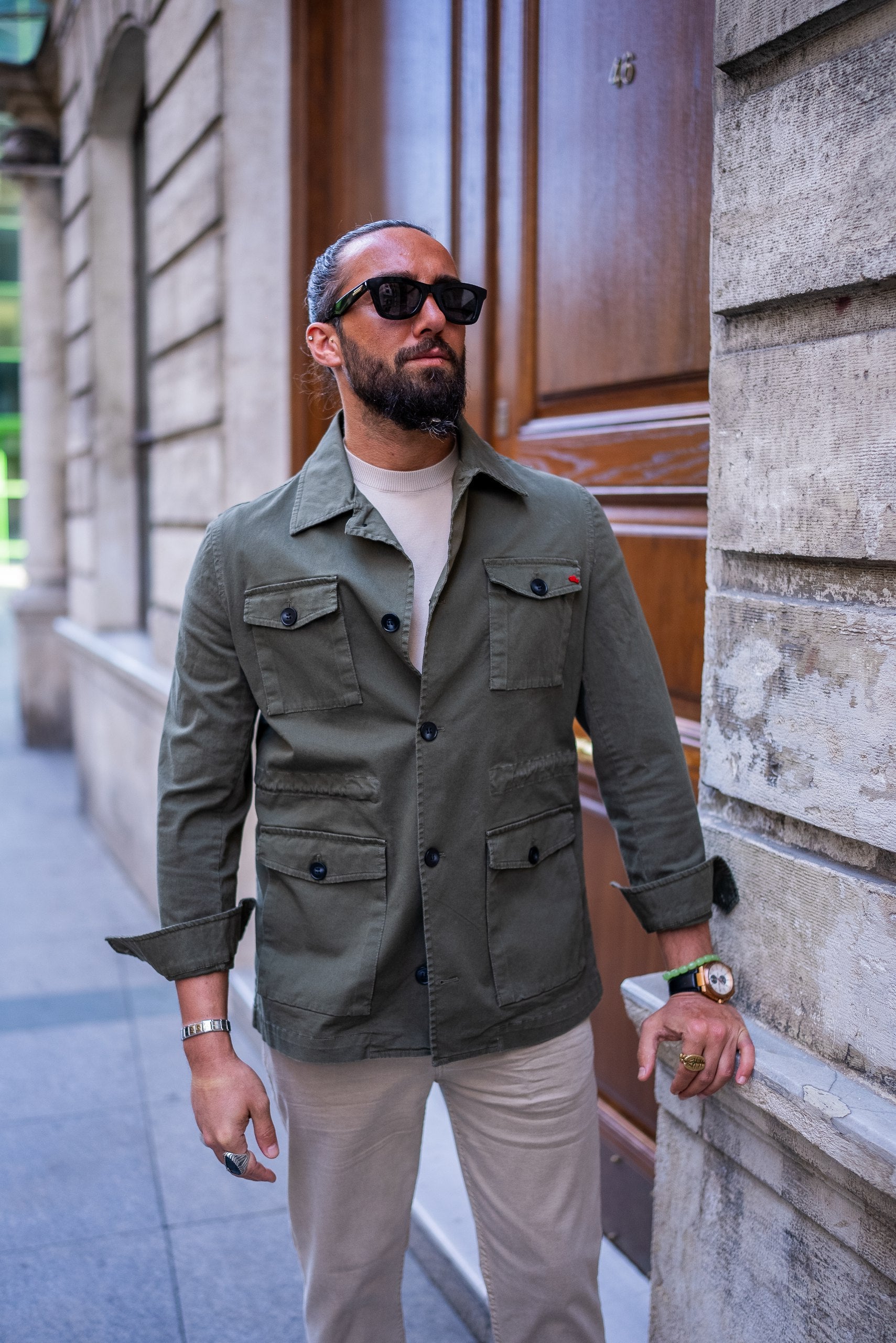 Men's Khaki Safari Jacket