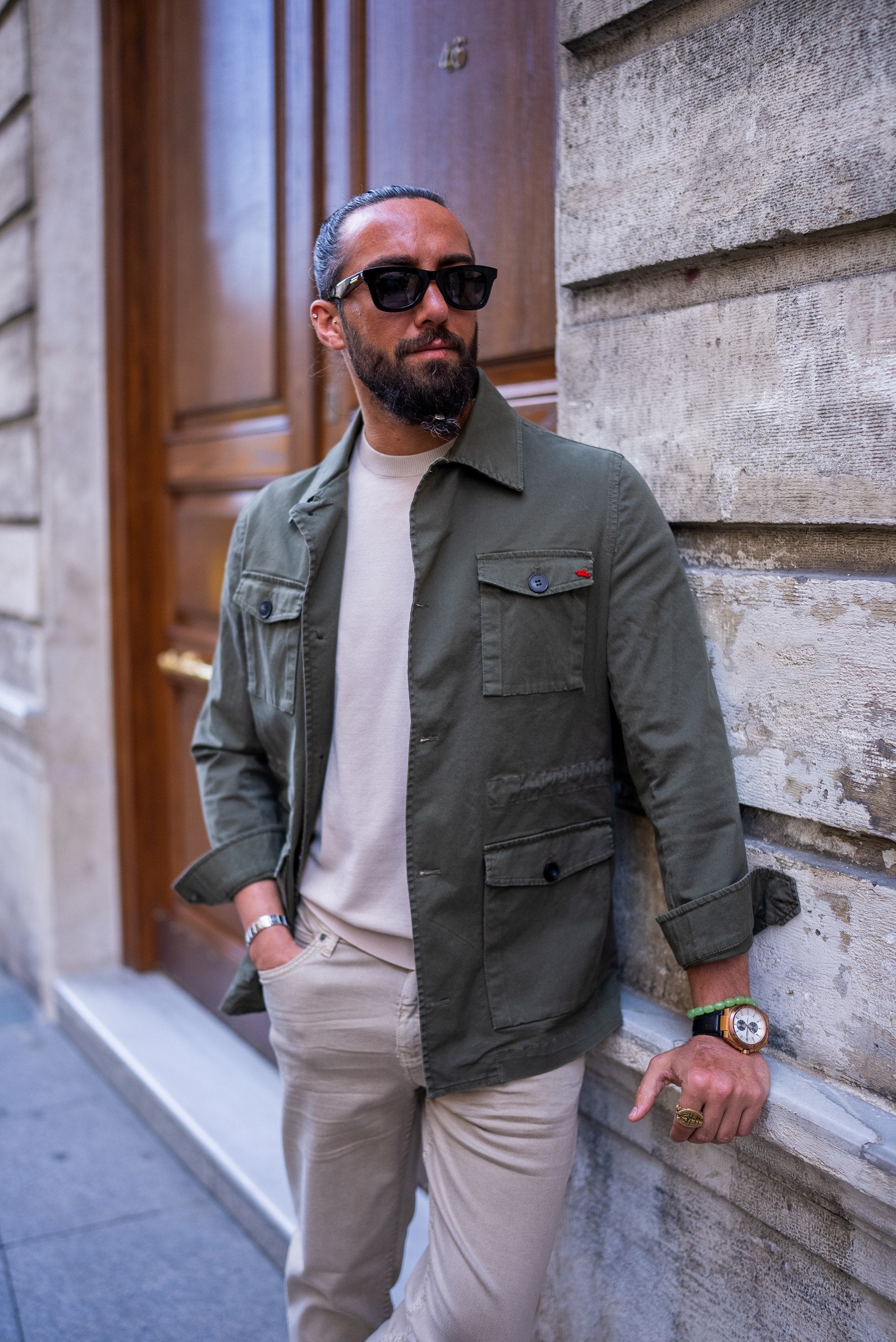 Men's Khaki Safari Jacket