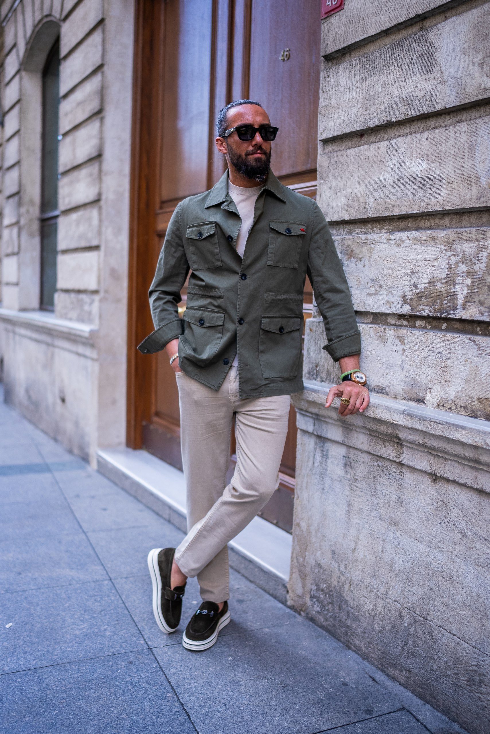 Men's Khaki Safari Jacket