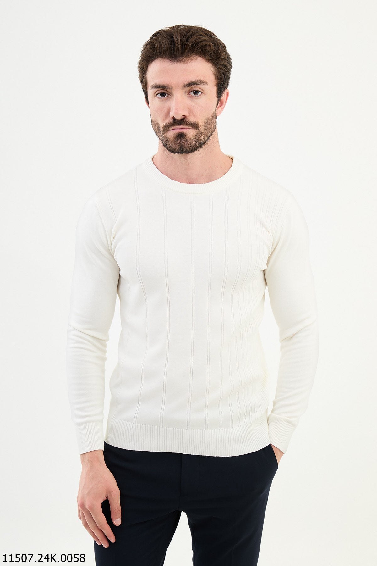 Men's White Designer Knitwear