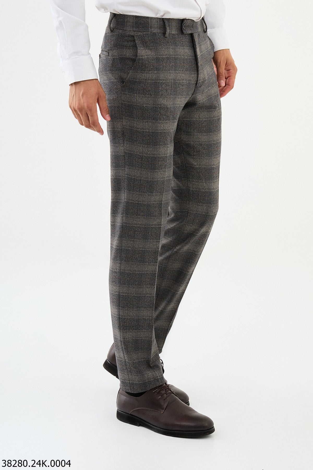 Men's Camel Slim Fit Pants