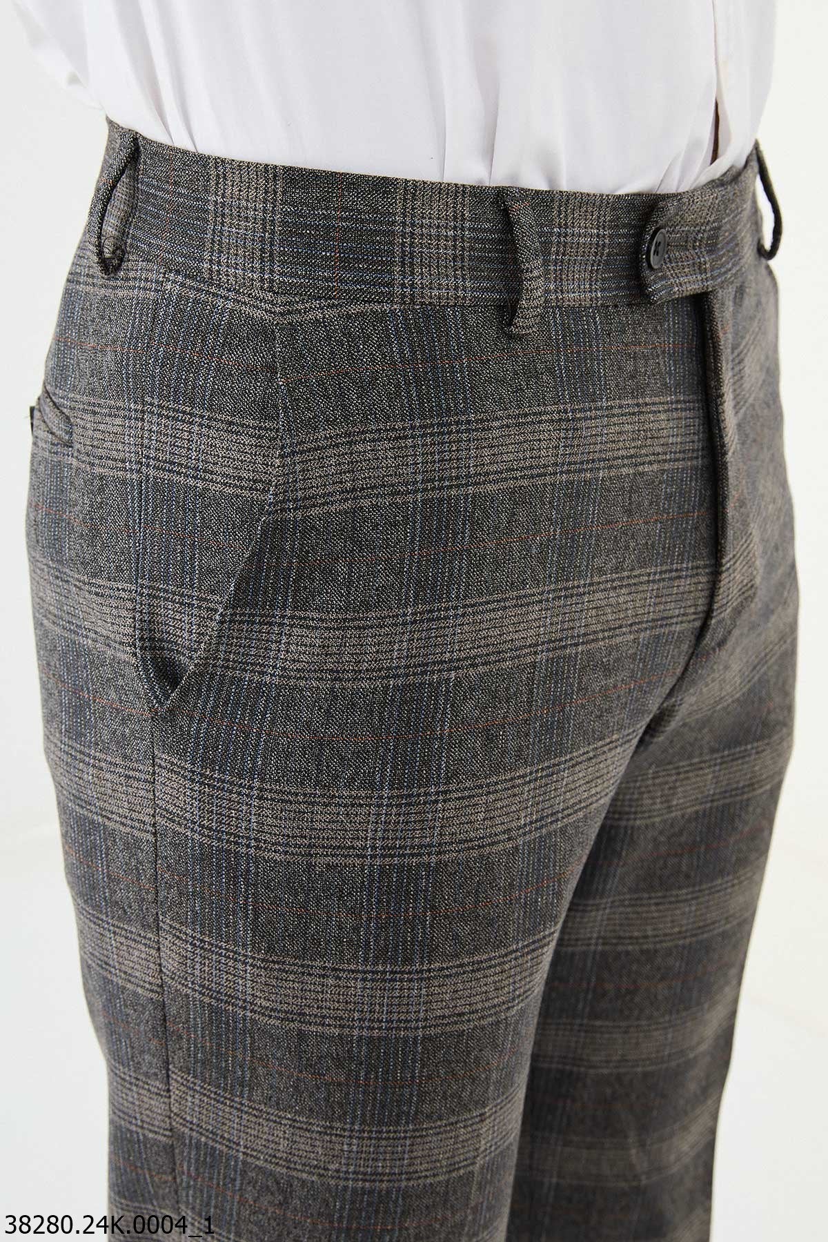 Men's Camel Slim Fit Pants